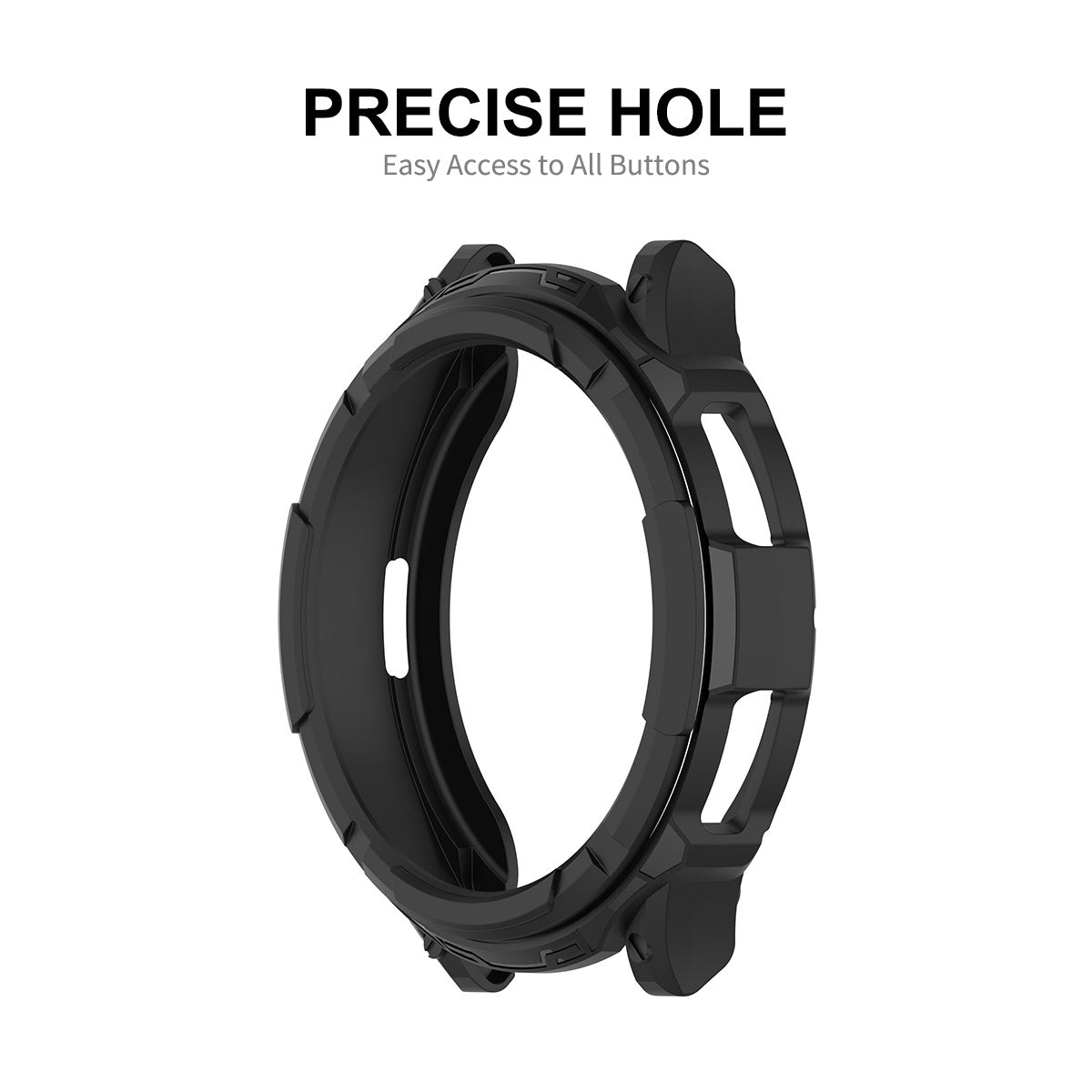 ENKAY HAT PRINCE For Samsung Galaxy Watch6 Classic 47mm Watch Case Hollow Half-Cover PC Frame with 0.2mm 2.15D 9H Tempered Glass Screen Film ENKAY HAT PRINCE For Samsung Galaxy Watch6 Classic 47mm Watch Case Hollow Half-Cover PC Frame with 0.2mm 2.15D 9H Tempered Glass Screen Film
